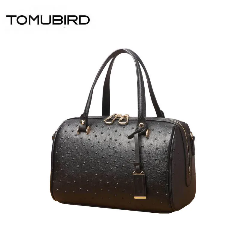Сумка TOMUBIRD Женская из натуральной воловьей кожи с тиснением страуса | Багаж и