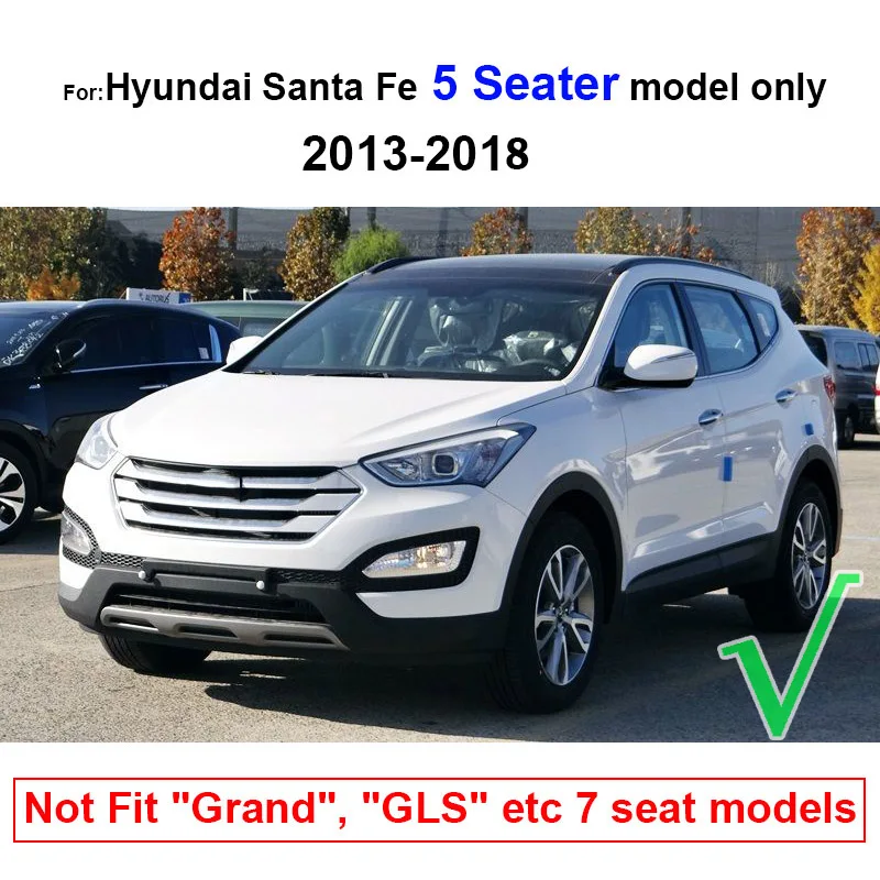 Подходит для Hyundai Santa Fe 5 местного IX45 2013 2018 напольный коврик задний багажник