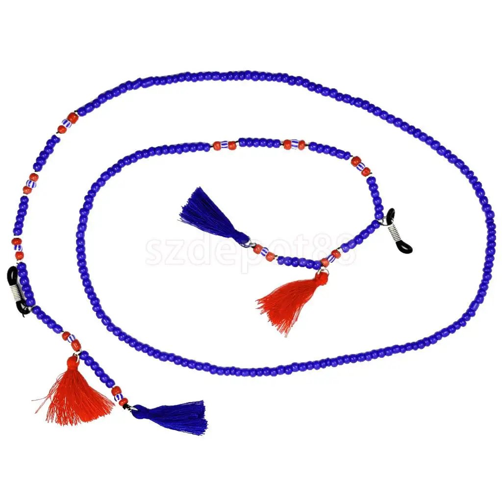 Ремешок для очков в богемном стиле держатель с цепочкой и кисточками|sunglasses neck cord