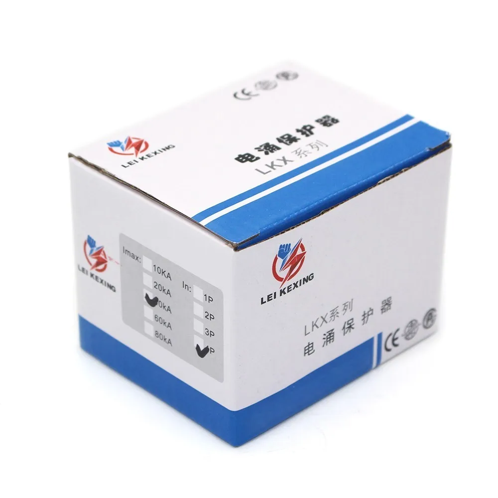 Горячая продажа C40 4P 20KA ~ 40KA 420V AC SPD дом Защита от перенапряжения защитное