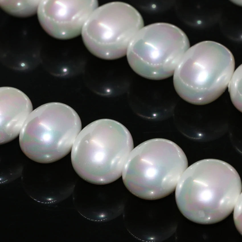 Бусины женские с натуральным жемчугом 15 дюймов 16 х19 мм|irregular beads|jewelry makingpearl shell |