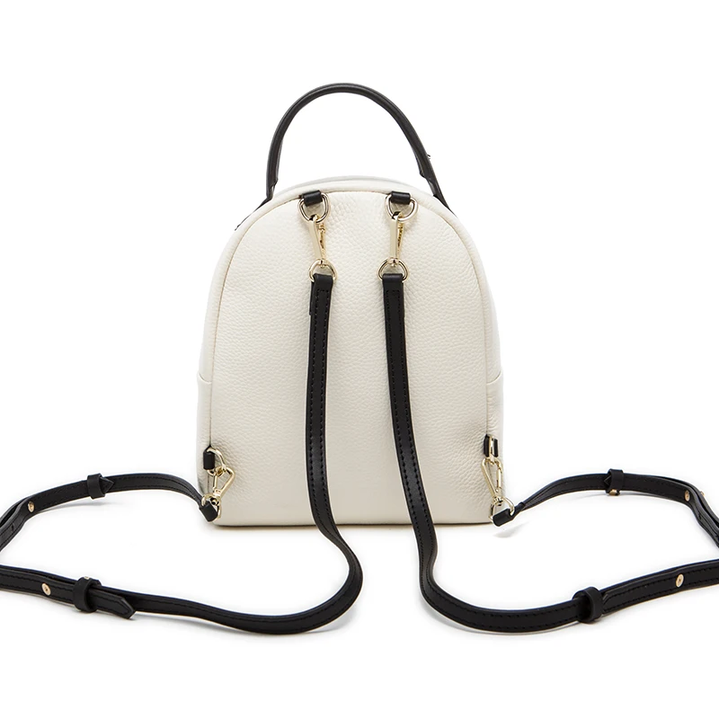 Мини-рюкзак черный 2017 Новый стиль Женская сумка кожаная Ретро задняя Сумка