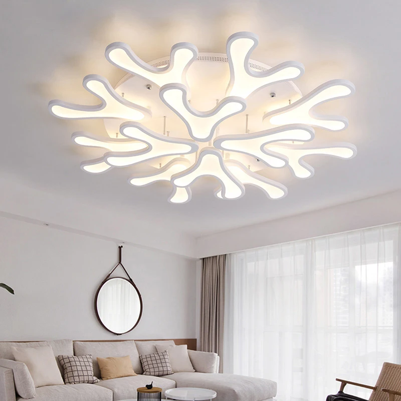 Smart led ceiling light with remote control for living room study lamparas de techo colgante moderna | Лампы и освещение