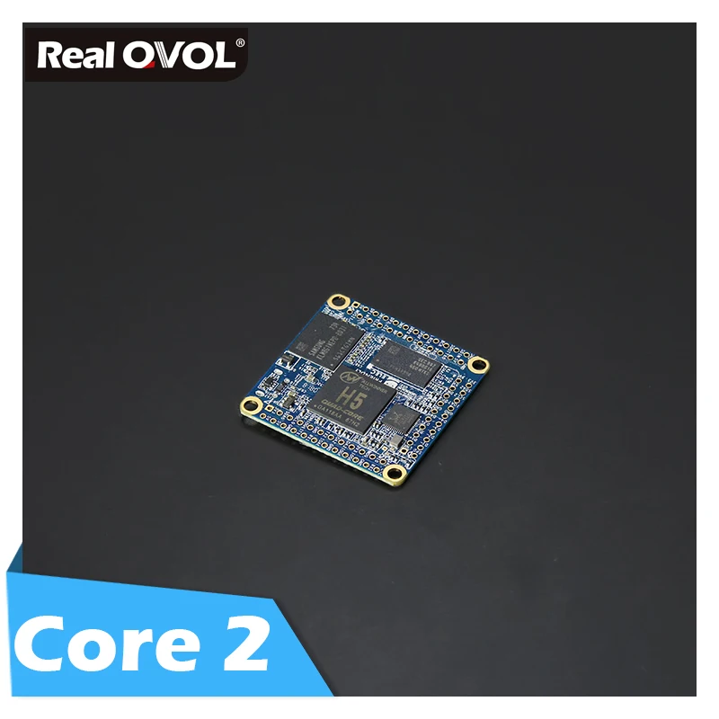 RealQvol Friendlyarm NanoPi NEO Core2 512 МБ/1 ГБ DDR3 Оперативная память Allwinner H5, 64-разрядным четырёхъядерным Cortex A53 8 Гб памяти на носителе eMMC u-boot, Ubuntu core