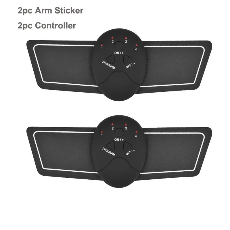 Унисекс EMS беспроводной стимулятор мышц Тренажер фитнес для мышц пресса тренировочное устройство электрожиросжигатель наклейки пояс для похудения - Цвет: Arm Set