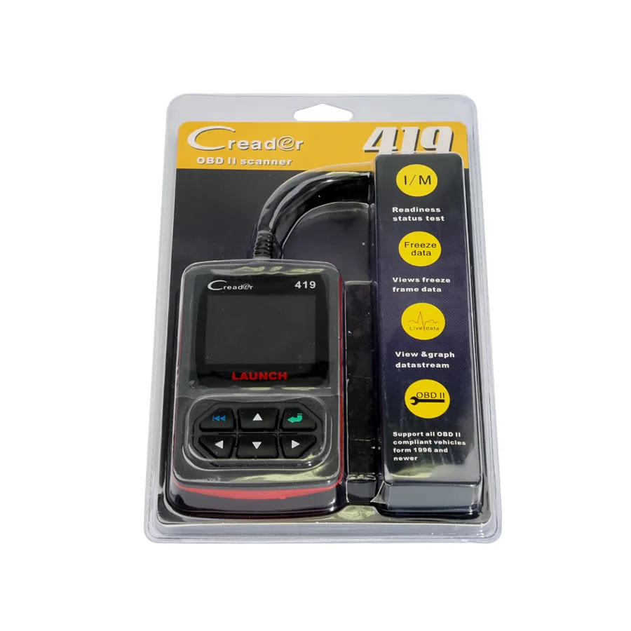 Launch CReader 419 DIY сканер OBDII/EOBD автоматический диагностический инструмент для