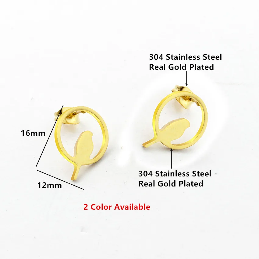 V привлечь Нержавеющая сталь геометрический круглые серьги Для женщин Мода 2017 г.