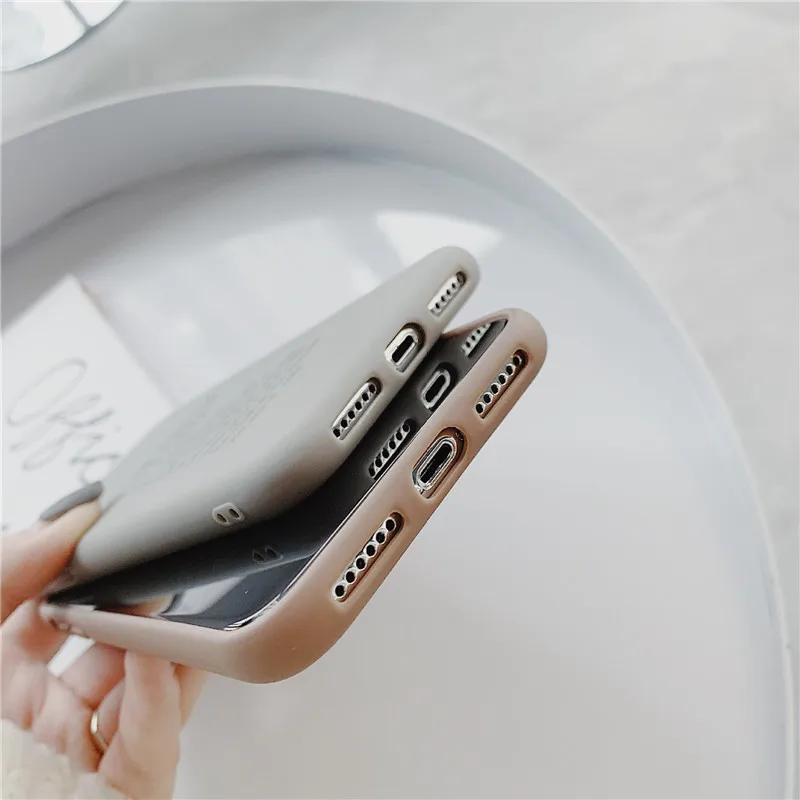 Мягкий силиконовый чехол GYKZ с забавными надписями для iPhone X XR XS MAX 7 8 6 6s Plus