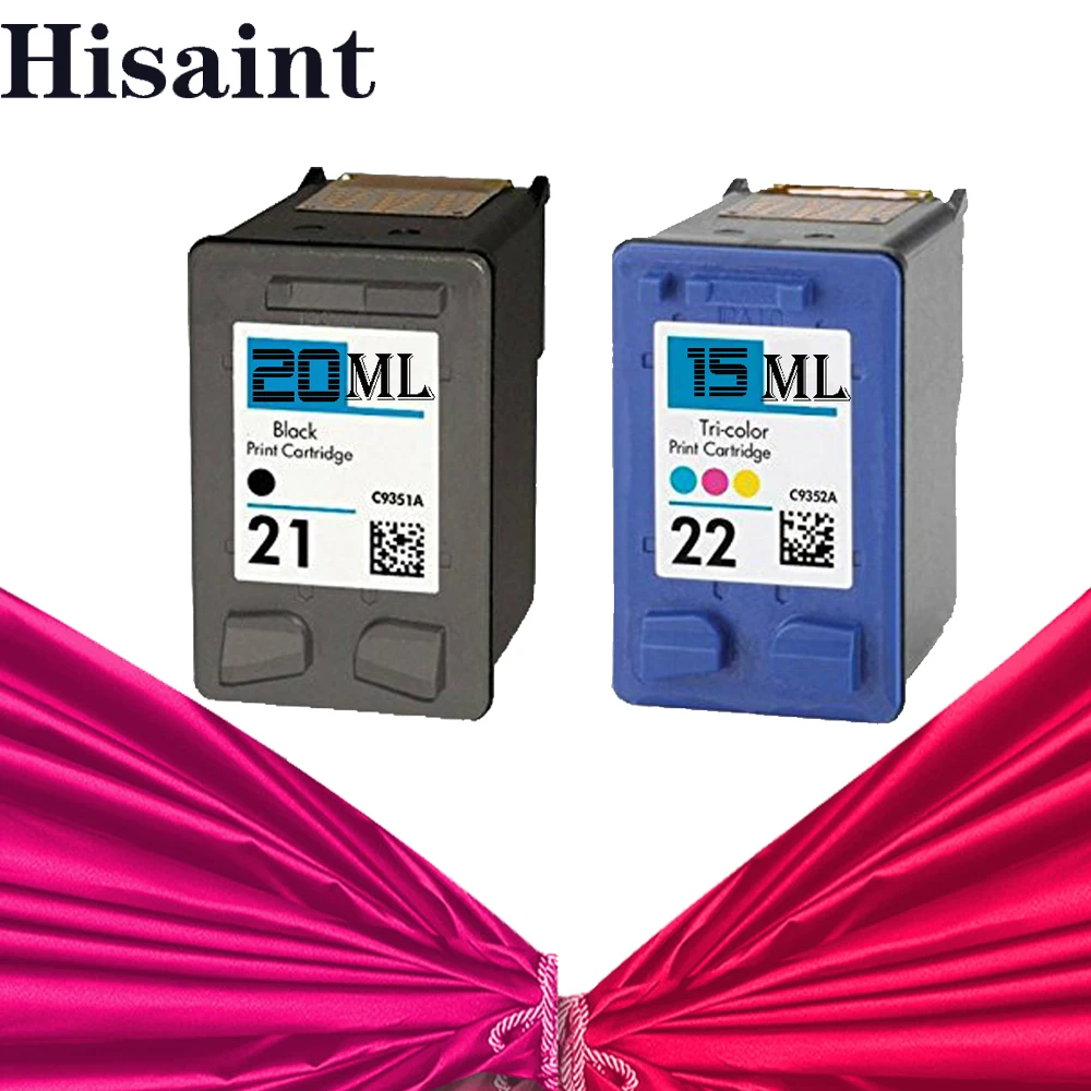 Hisaint картридж для hp 21 и 22 чернильный DESKJET 3910 3920 D1311D1320 D1330 D1341 D1360 22|cartridge for hp|cartridge 2121