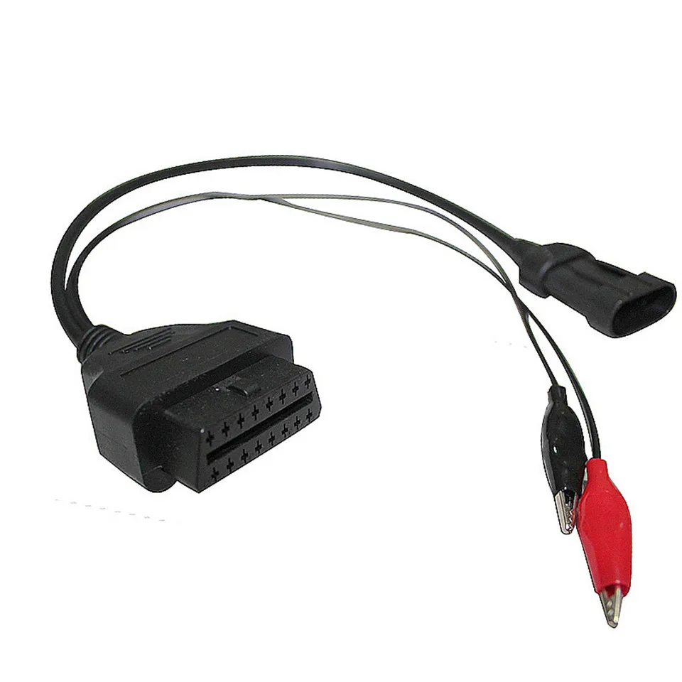 Бесплатная доставка DHL 30 шт./лот OBD2 кабель для Fiat 3 Pin Alfa Lancia to 16 OBDII OBD 2 II
