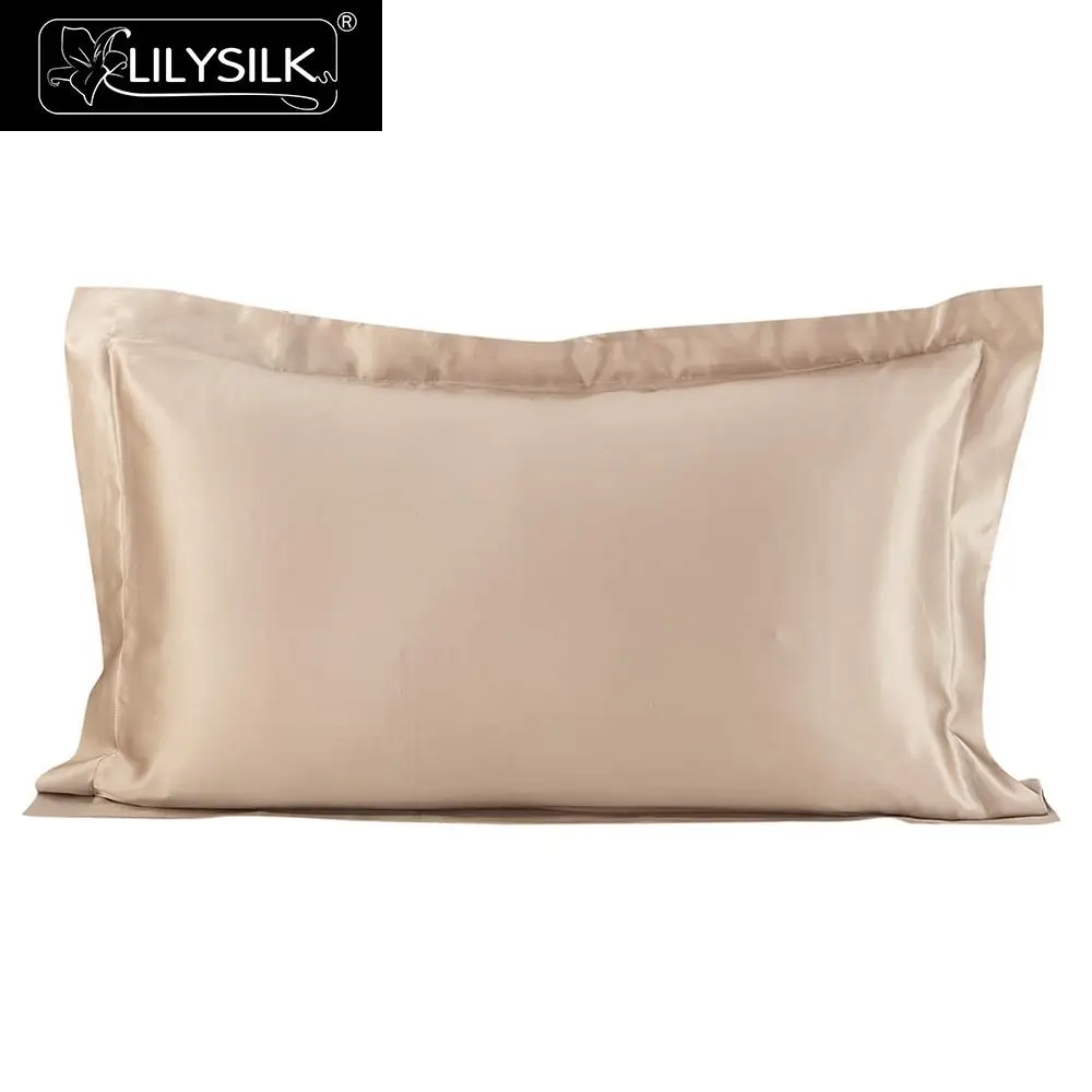Coffee Наволочка шелковая Oxford 40x60см, 50x70см, натуральный шелк Mulberry 25 Momme Lilysilk - Цвет: Coffee