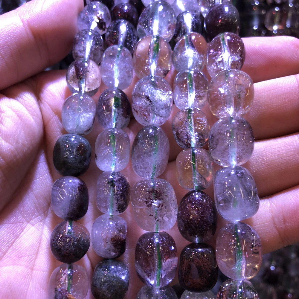 Оптовая продажа 2 струны зеркальный драгоценный камень полированные бусины-Nugget