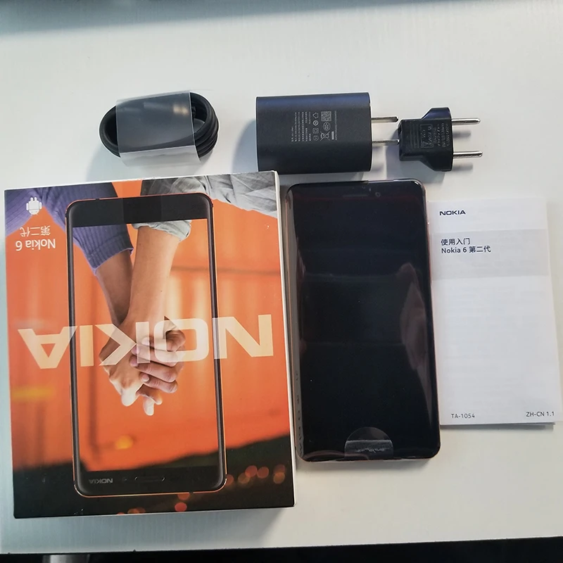2018 Nokia 6 второго поколения 2th TA-1054 4 г 32 ГБ Android 7 Snapdragon 630 Octa core 5 'ɿHD 16.0MP 3000 мАч