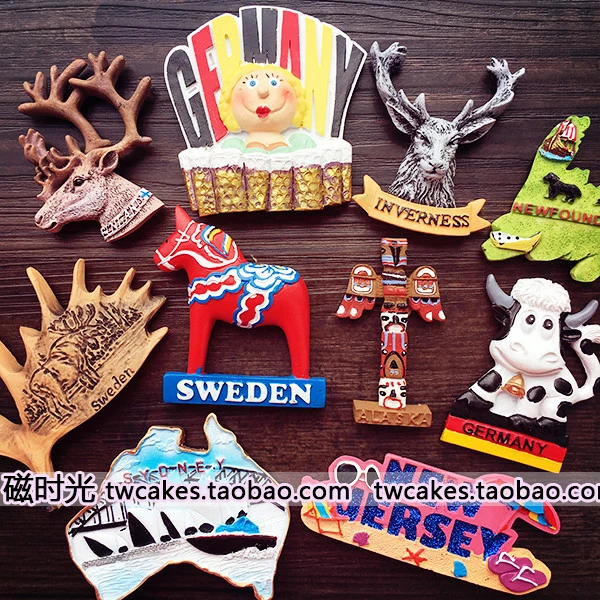 Магнитные магниты на холодильник для путешествий сувениров кухни|fridge magnet sticker|3d