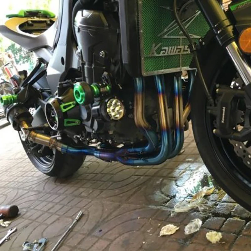 MTImport для Kawasaki Z1000 2010- Z1000 мотоцикл Модифицированная Нержавеющая сталь глушитель Передняя труба полная система