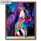 Алмазная картина OUYIJIA 5D DIY MJ Майкл Джексон, полноформатная картина стразы, вышивка крестиком, Алмазная мозаика, звезда