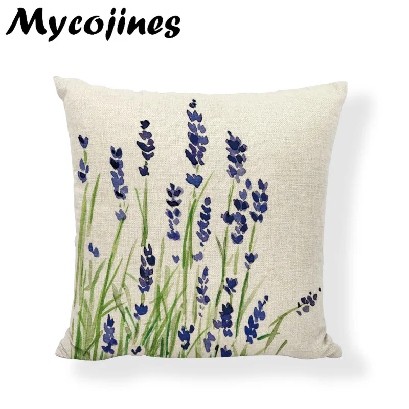 Чехол на подушку с лавандовой накидкой 17 дюймов для сада и гостиной|decorative throw pillows