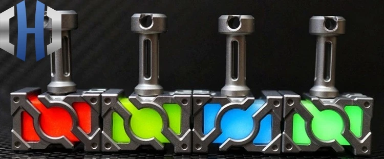 EDC титановый энергетический молоток TurboGlow светящийся материал светящийся молоток нож кулон Тритий трубка нож бусины