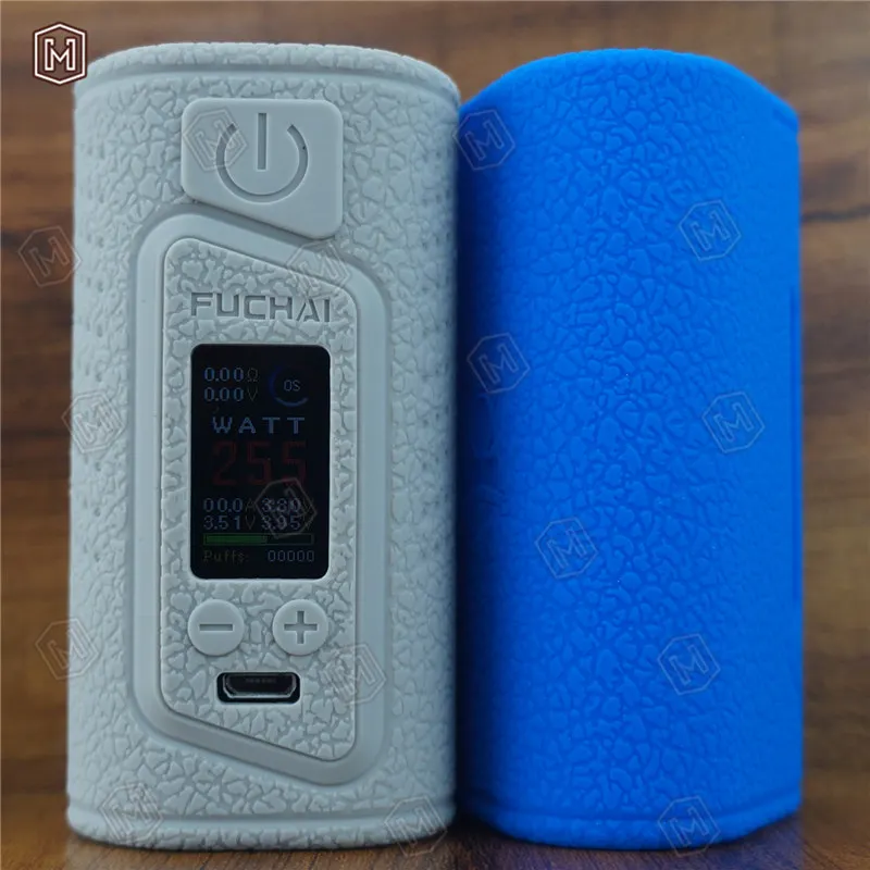 1 шт. Бесплатная доставка sigelei fuchai Duo 3 255 Вт силиконовый чехол три батареи USB TC mod VAPE