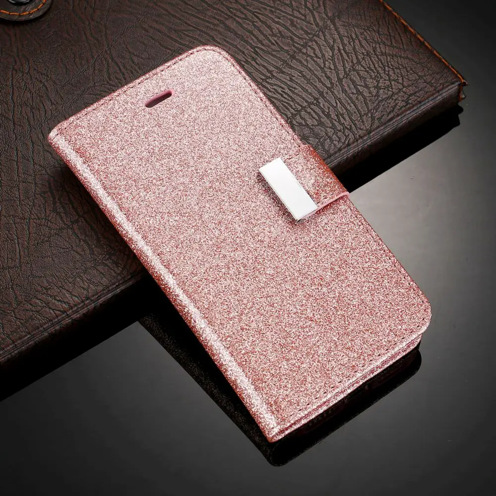 Rose gold Bling кожаный бумажник чехол для samsung A3 A5 J3 J5 кошелек для A6 A7 A8 J6 J4 Plus ЕС подставки кнопка Капа - Цвет: Rose gold