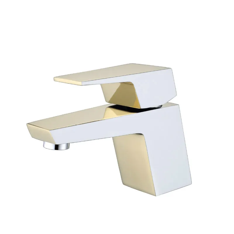 

Новый стиль, квадратный высококачественный смеситель для раковины, смеситель для холодной и горячей воды с одним отверстием, смеситель для ...