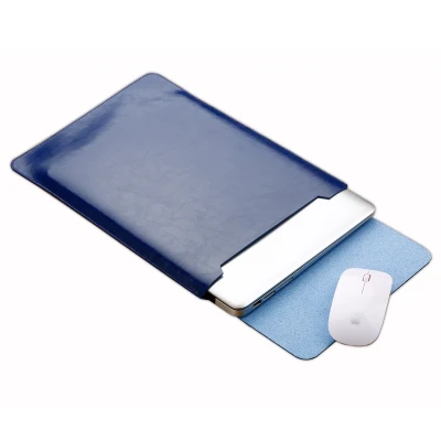Dark Blue 1 Роскошная сумка для ноутбука из искусственной кожи для Xiaomi mi notebook Air 12,5 13,3 Pro 15,6 чехол для переноски Чехол для Xiao mi Air 12 13 Чехол - Цвет: Dark Blue 1