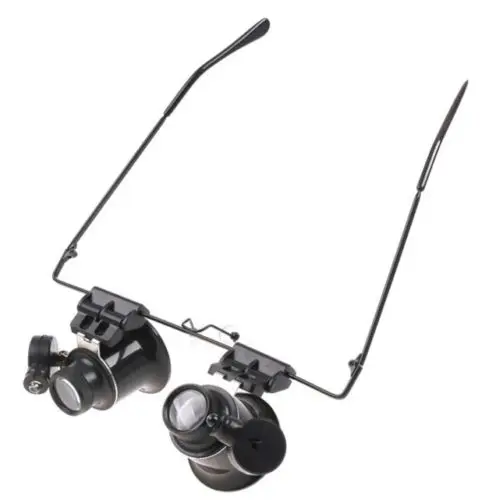 Увеличительное стекло с увеличением 20 крат светодиодный па линза