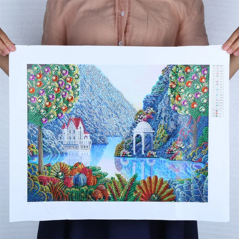 Живописная алмазная живопись сделай сам специальной формы 5D садовая Алмазная