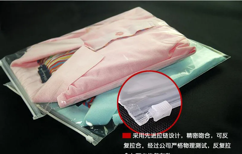 100 шт. прозрачные пакеты на молнии для одежды|bag tiger|bag wetbag sling |