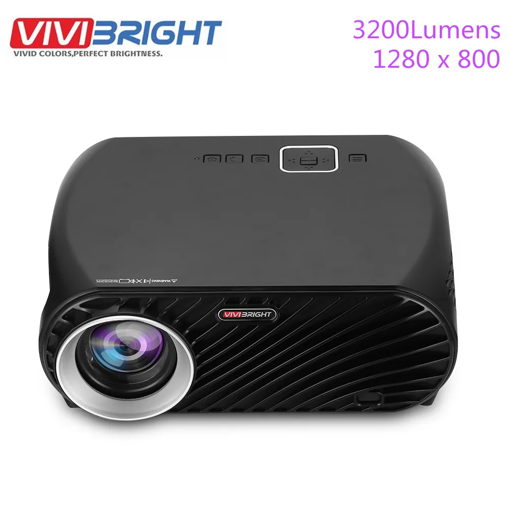 VIVIBRIGHT GP100 проектор Full HD 3200 люмен 1080P WiFi светодиодный lcd Домашний кинотеатр видео проектор Встроенный динамик