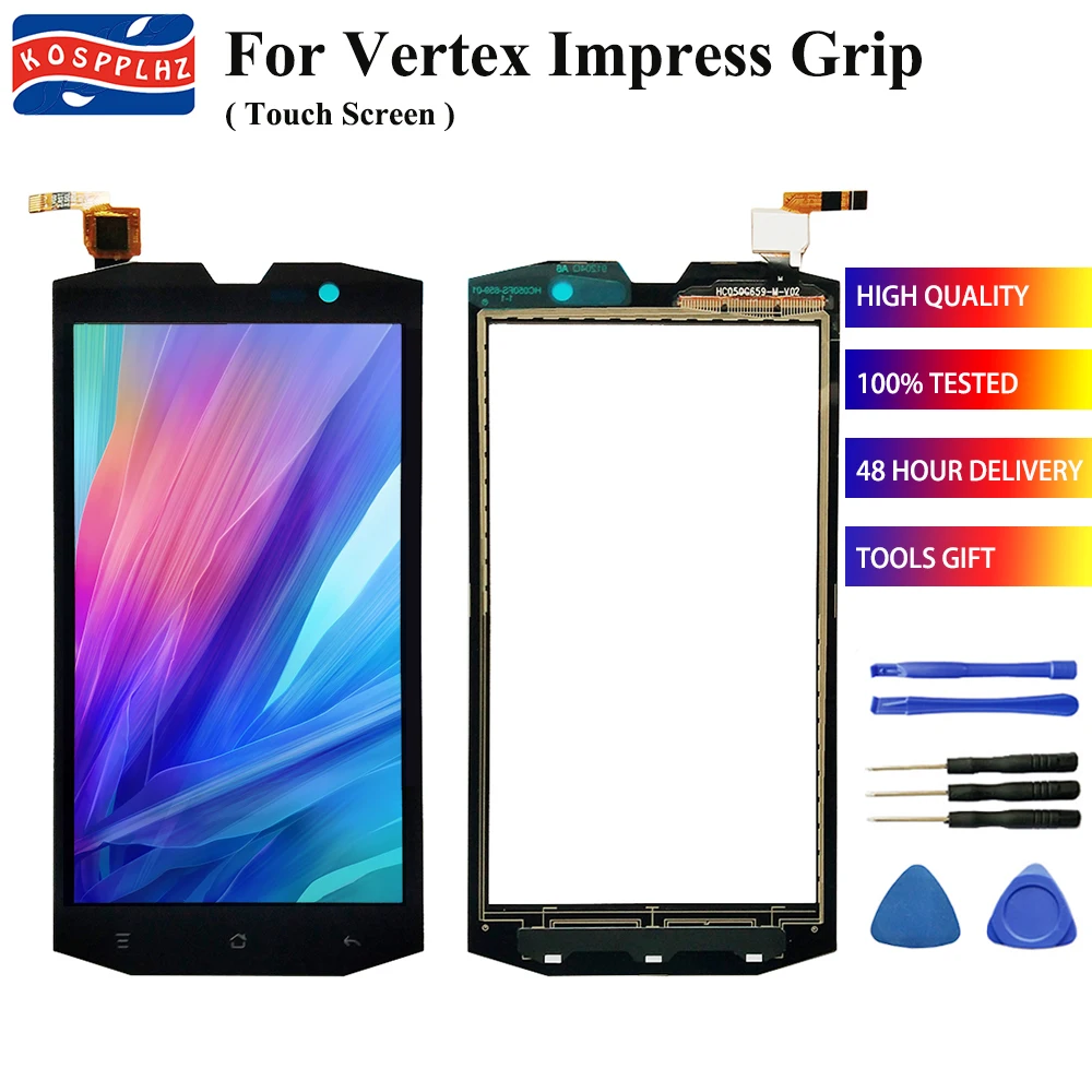 KOSPPLHZ 5,0 ''сенсорный экран для мобильного телефона сенсорная панель для Vertex Impress Grip сенсорный экран стекло дигитайзер панель сенсор+ Инструменты