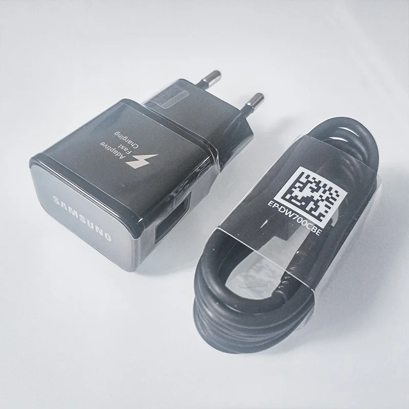 Быстрое зарядное устройство для SAMSUNG Galaxy s10 s9 s8 plus USB адаптер питания кабель