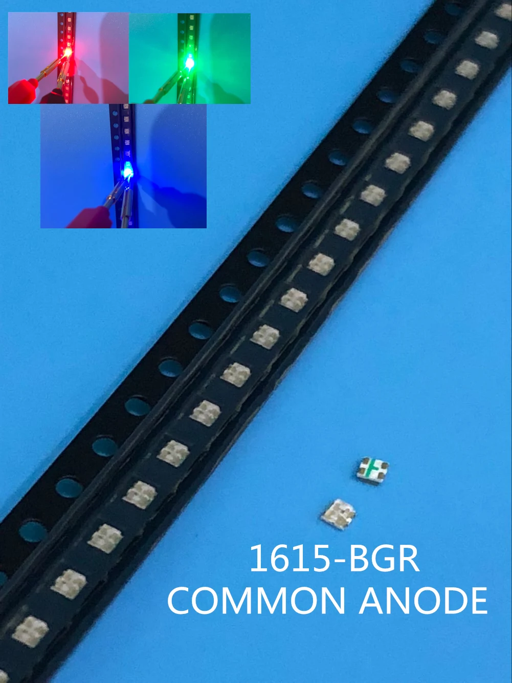 500 шт./лот BGR SMD 0603 RGB общий анодный светодиод 0606 светодиодный Диод 4 корзины Размер: