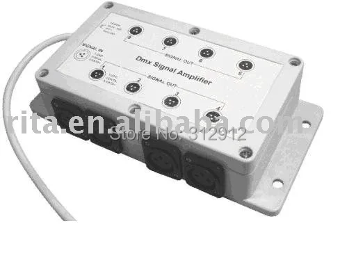 

DMX signal amplifier;DC5V/6V/12V/24V input optional;8 channel DMX Signal