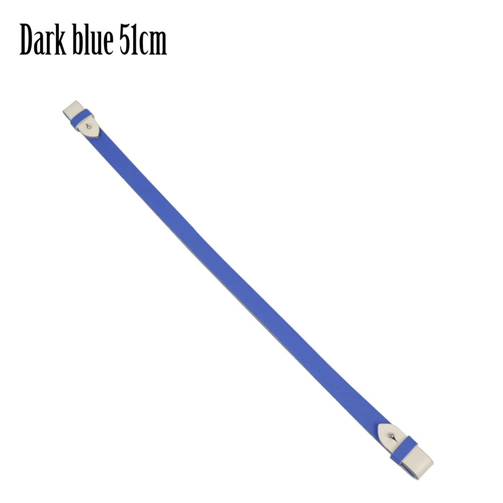 Dark blue 51cm TANQU 12 цветов ремень для Obasket Opocket Obag ремень из искусственной кожи 40 см 51 см для O сумка ручка ремень падение крепления - Цвет: Dark blue 51cm