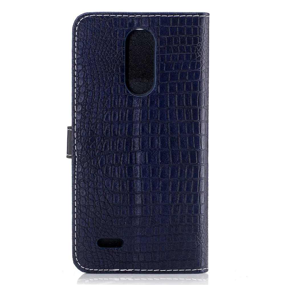 Роскошные Крокодил PU кожаный бумажник Флип Стенд чехол для LG K10 2017 X400 M250 M250N V5