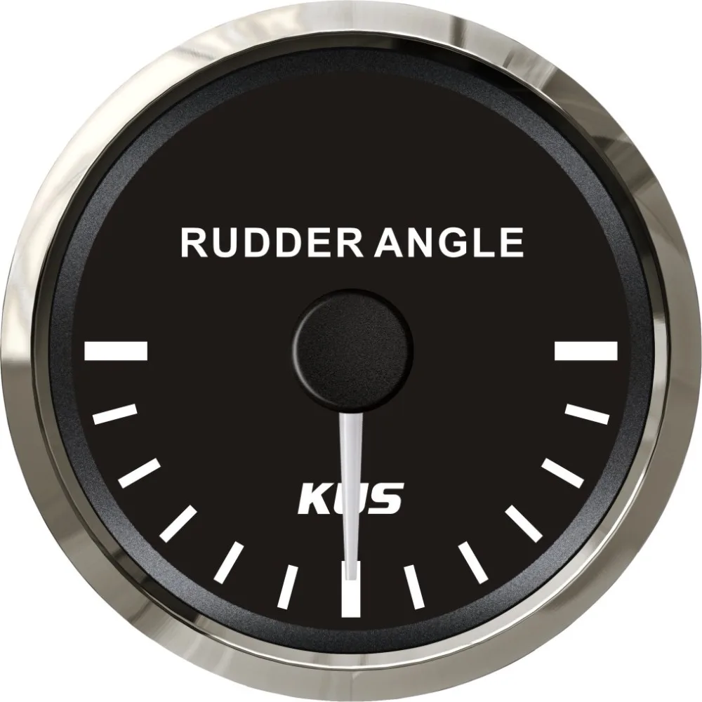 

KUS Boat 52mm Rudder Angle Indicator Gauge 12/24V with KE41000 Rudder Sensor for Boat yacht