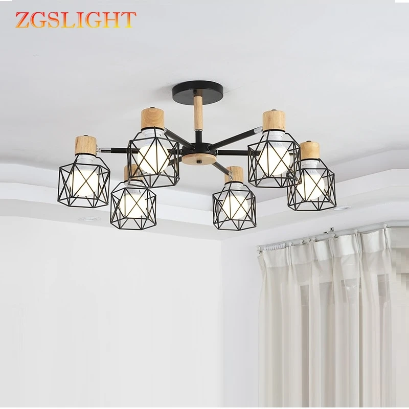 Винтажный Лофт Spider Lustre светодиодный E27 регулируемое освещение для гостиной кухни