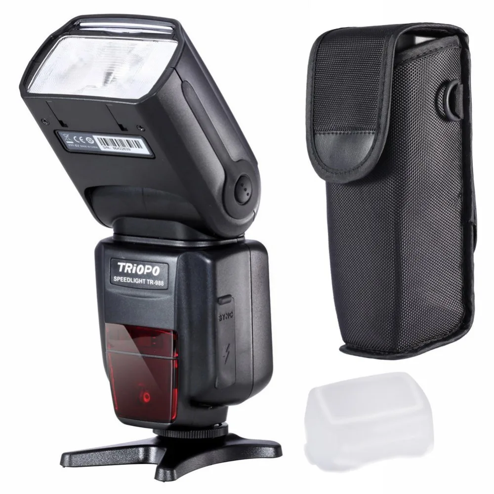 Профессиональная вспышка TRIOPO TR 988 Speedlite TTL с высокоскоростной синхронизацией для