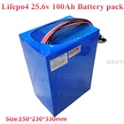 Литий-ионный Железный аккумулятор 24 в 100 Ач 120 Ач 150 Ач lifepo4 100 А BMS Солнечный EV Гольф-мобиль фотогальваническая система RV скутер + зарядное устройство 10 А