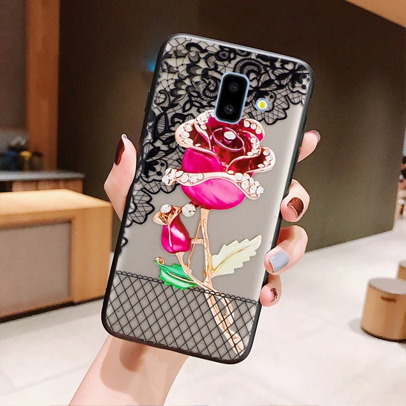 Чехол KaiNuEn чехол для Samsung Galaxy J6 Plus J 6 J6Plus Роскошные 3d жесткие задние Чехлы сотового