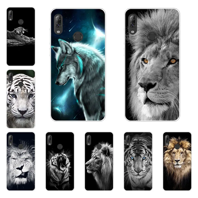 Lenovo K5 pro Case Silicon Tiger lion Painting Soft TPU Back Cover for K5pro Phone protect Bags shell |