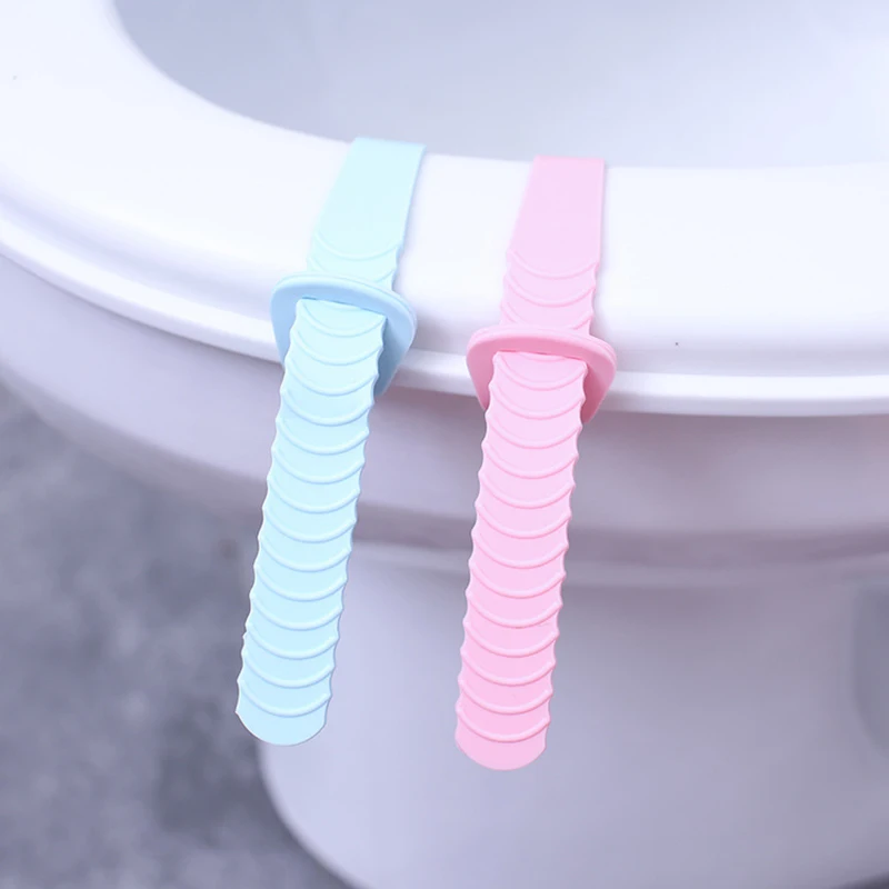 1pcs Silicone Portable Seat Toilet Cover Lifting Device Clamshell Lid Rope Lifter Home Bathroom Lifters Supplies | Дом и сад