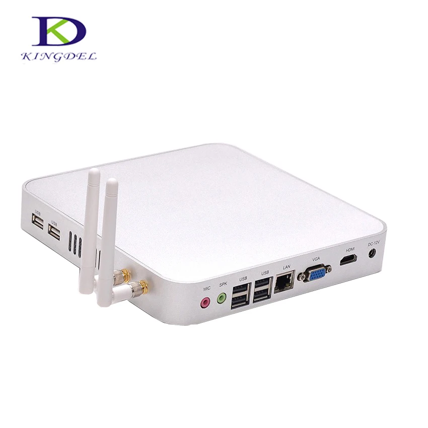 Безвентиляторный мини-Linux компьютер Intel Celeron Dual Core1.8Ghz HDMI * 1 VGA 3D компьютерной игры