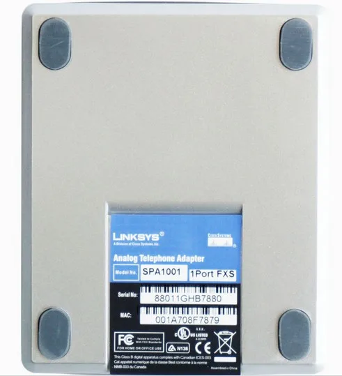 Оптовая продажа 5 шт./партия разблокированный телефонный адаптер 1 FXS VoIP шлюз LINKSYS