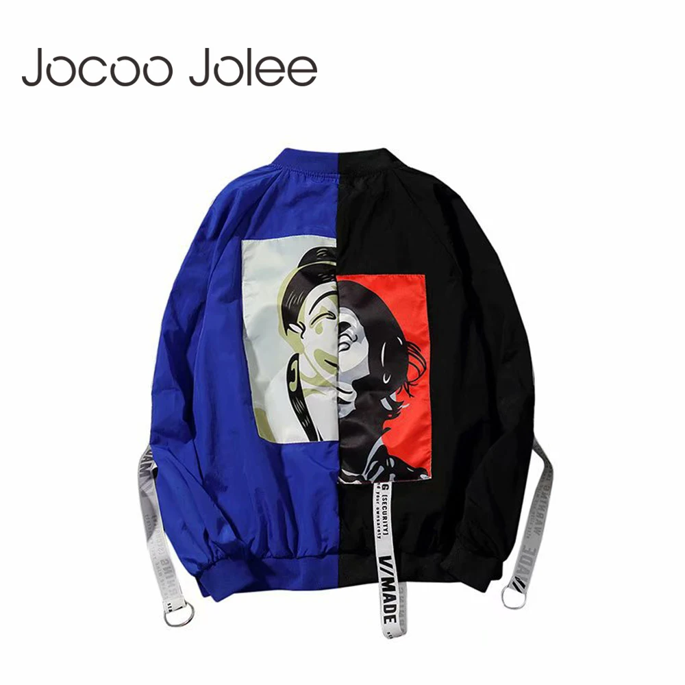 

Jocoo Jolee Jackets Women 2019 Women Basic Jacket Fashion Patchwork Thin Girl Windbreaker Outwear Bomber Female Baseball Coat