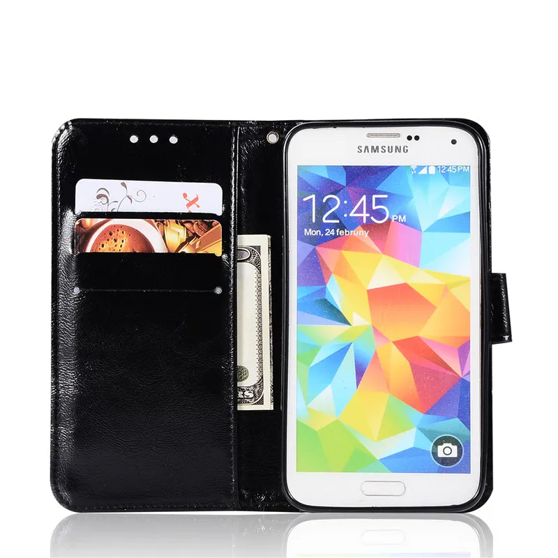 Чехол-бумажник из искусственной кожи для телефона Samsung Galaxy S5 G900F G900I G900M G900A G900T G900W8