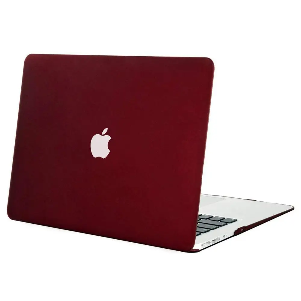 MOSISO кристалл/матовый чехол для ноутбука Apple Macbook Air 13 A1932 ноутбука чехол для Mac Air 13 дюймов модель A1466 A1369 - Цвет: Marsala Red