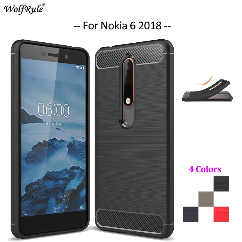 Чехол для Nokia 6 1 Мягкий Силиконовый прочный бампер телефона 2018 чехол подходящие