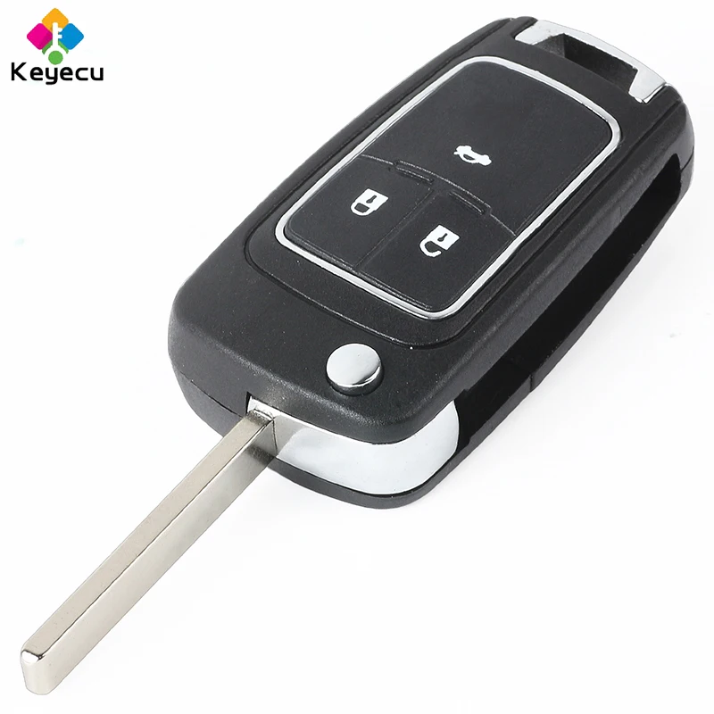 KEYECU пульт дистанционного управления Чехол для автомобильного ключа 3 кнопки и HU100